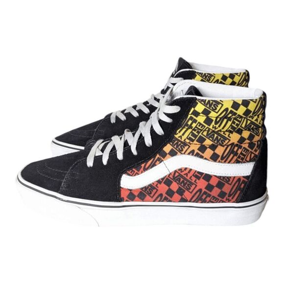 VANS Sk8-Hi 'Logo Flake' Sneakers Size 9.5 - Picture 2 of 11
